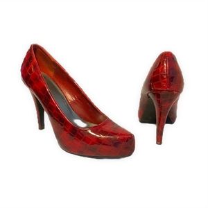 Spring Classic Platform Pumps, Red Size 38
